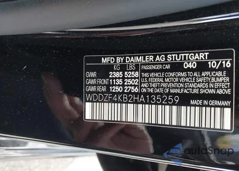 2017 Mercedes-Benz E 300 4Matic from USA, damaged, VIN WDDZF4KB2HA135259